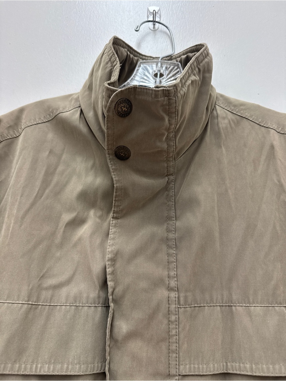 Pacific Trail Men's Tan Khaki Utility Field Jacket Parka S Outdoor Cabincore - Picture 12 of 13
